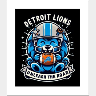 detroit lions Posters and Art